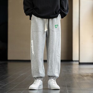高品质秋季新款运动裤男束脚宽松卫裤潮流休闲长裤篮球裤子图片