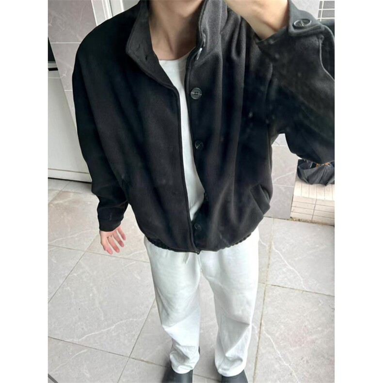 新款休闲春秋季立领毛呢外套男韩版潮流夹克ins痞帅MW11,男装夹克,星座1116A（原606A-3）