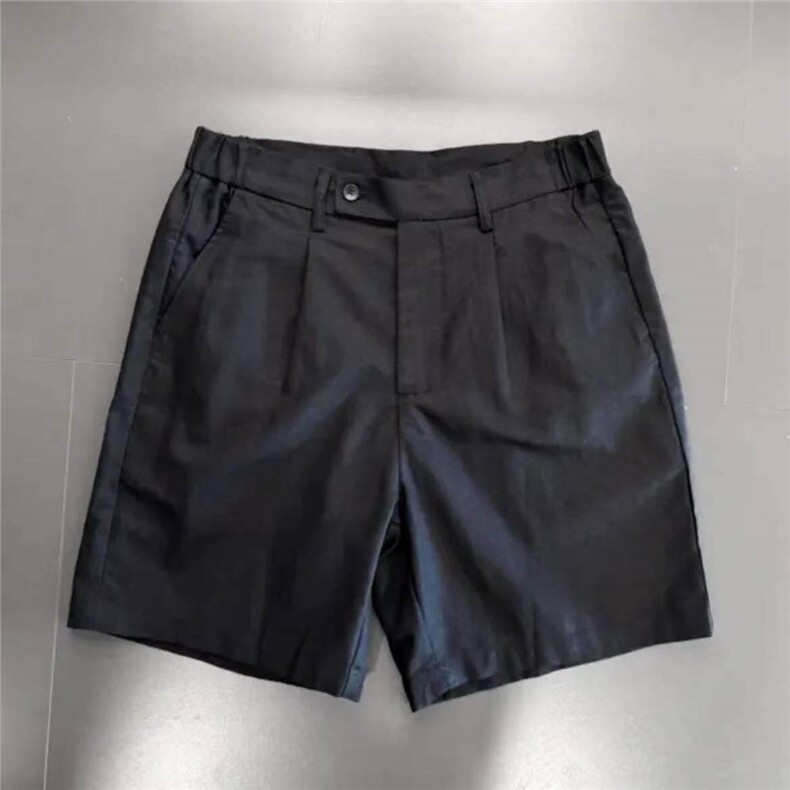 夏季2025新款半松紧腰五分休闲短裤宽松舒适男款清凉透气00373P45,男装牛仔裤,电商A089-1