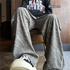 XZ616秋季重磅侧开双褶刺绣闪电纹灯芯绒长裤TY1023特P55控68，男装休闲裤，星座512A（原616）