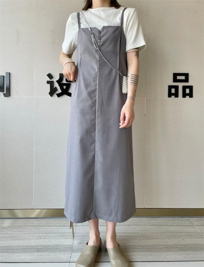 现货夏季新款吊带裙，女装背心吊带，歆座 XINZUO