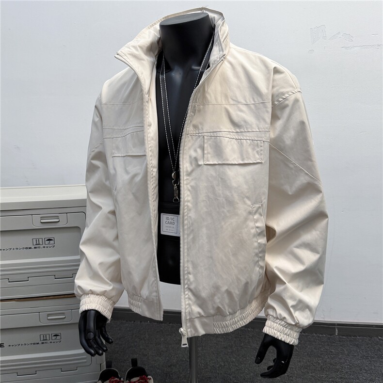 JK009假模春季工装美式带帽游骑兵夹克聚酯纤维(M-5XL)TP55，男装夹克，电商A088