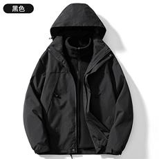 23658-特P70冬季男女同款三合一冲锋衣摇粒内胆连帽棉衣外套，男装夹克，星座109-1
