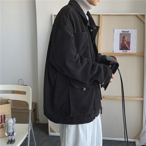 22秋冬 日系廓形工装夹克宽松复古灯芯绒外套情侣潮休闲 H203/P85图片