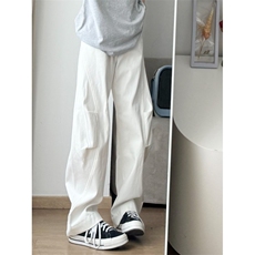 【有货】cleanfit白色弯刀裤男夏季美式vibe风裤子KNZ19LL-P60，男装休闲裤，星座1007（原301D）