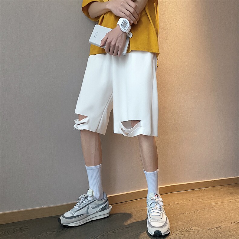 特p192024夏季短裤港风宽松韩版五分裤休闲裤DKG01,男装牛仔裤,电商B370