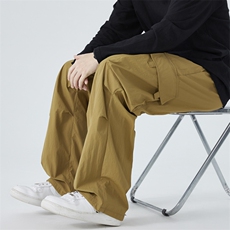 港风男宽松阔腿直筒裤日系复古工装裤xz405-k2011-P50控69.9，男装工装外套，星座405