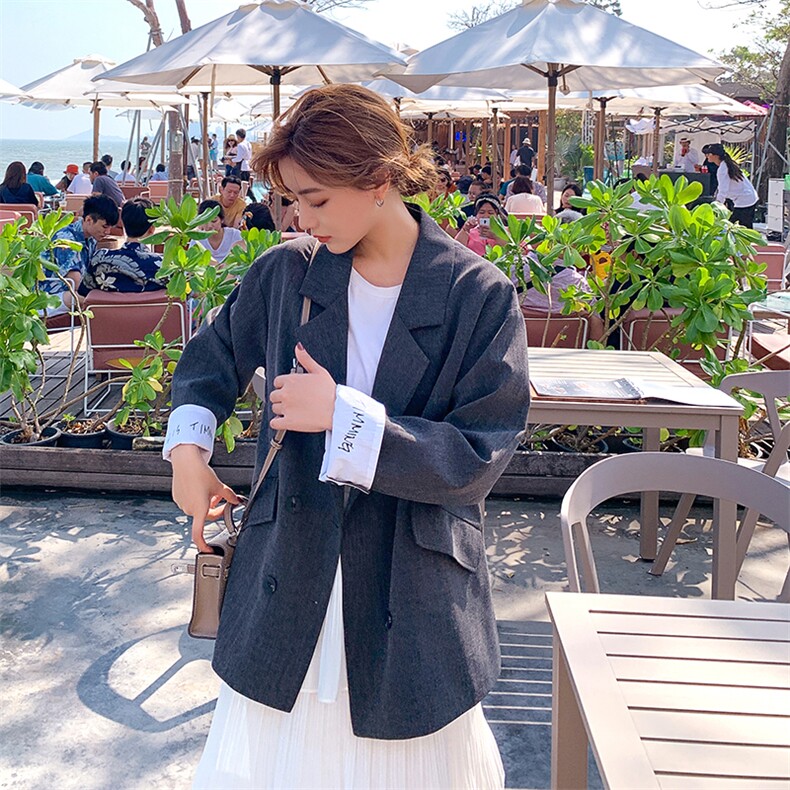 现货2021春秋装西装外套女255-2075，女装西装，浙宝288（原255）