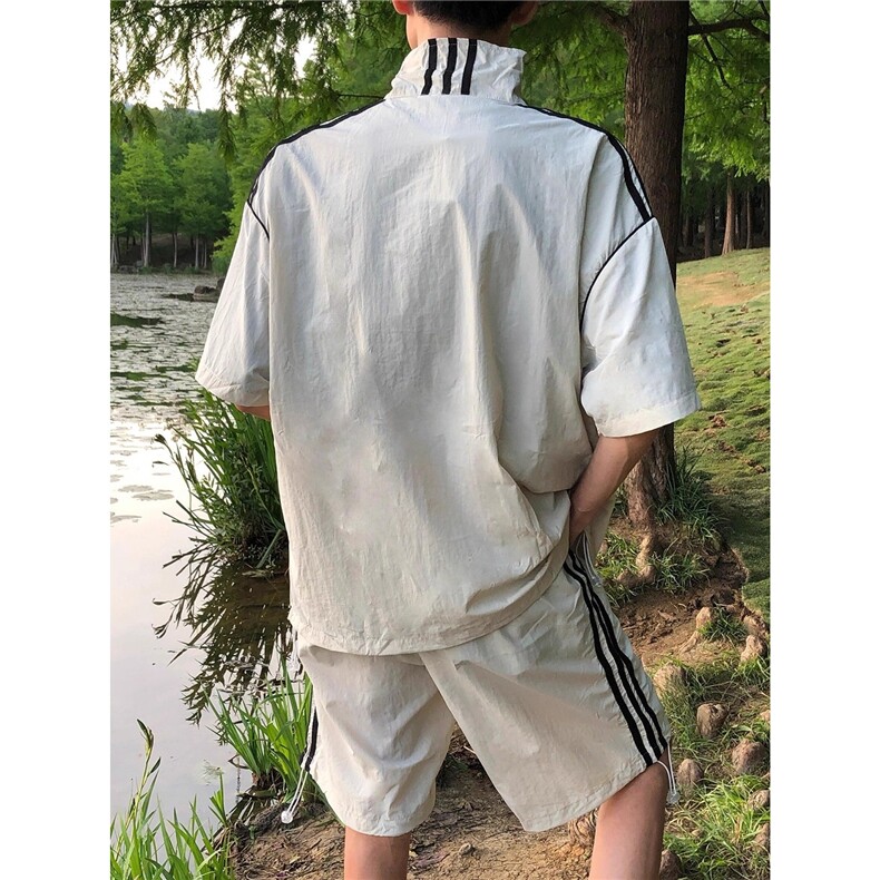 男童夏季短袖套装2025新款儿童韩范休闲两件套酷帅男孩速干运动装,男装休闲套装,星座506A