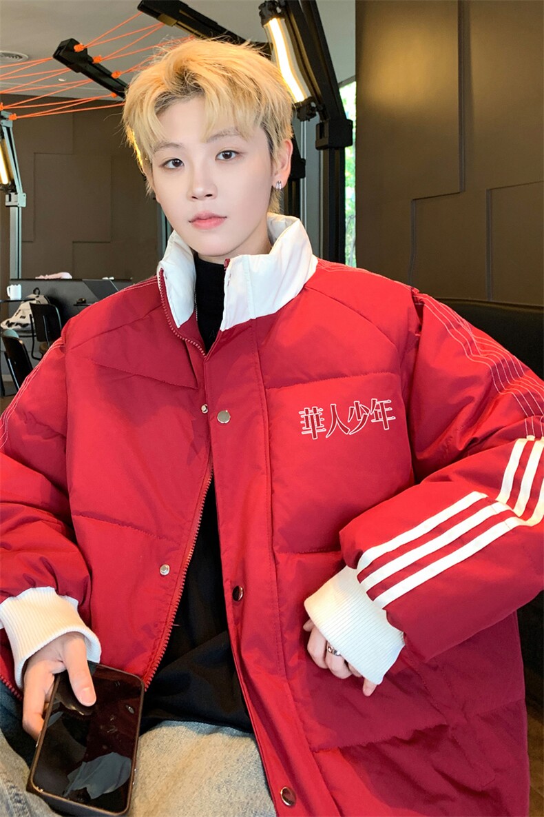！2025秋冬新款男士潮牌立领棉衣百搭情侣棉服外套MY206特P80,男装棉衣,电商B220