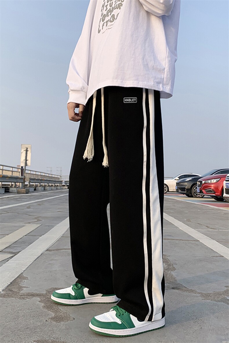 春季情侣百搭印花休闲裤男大码宽松拖地裤K182-P50控78,男装休闲裤,电商A161-2