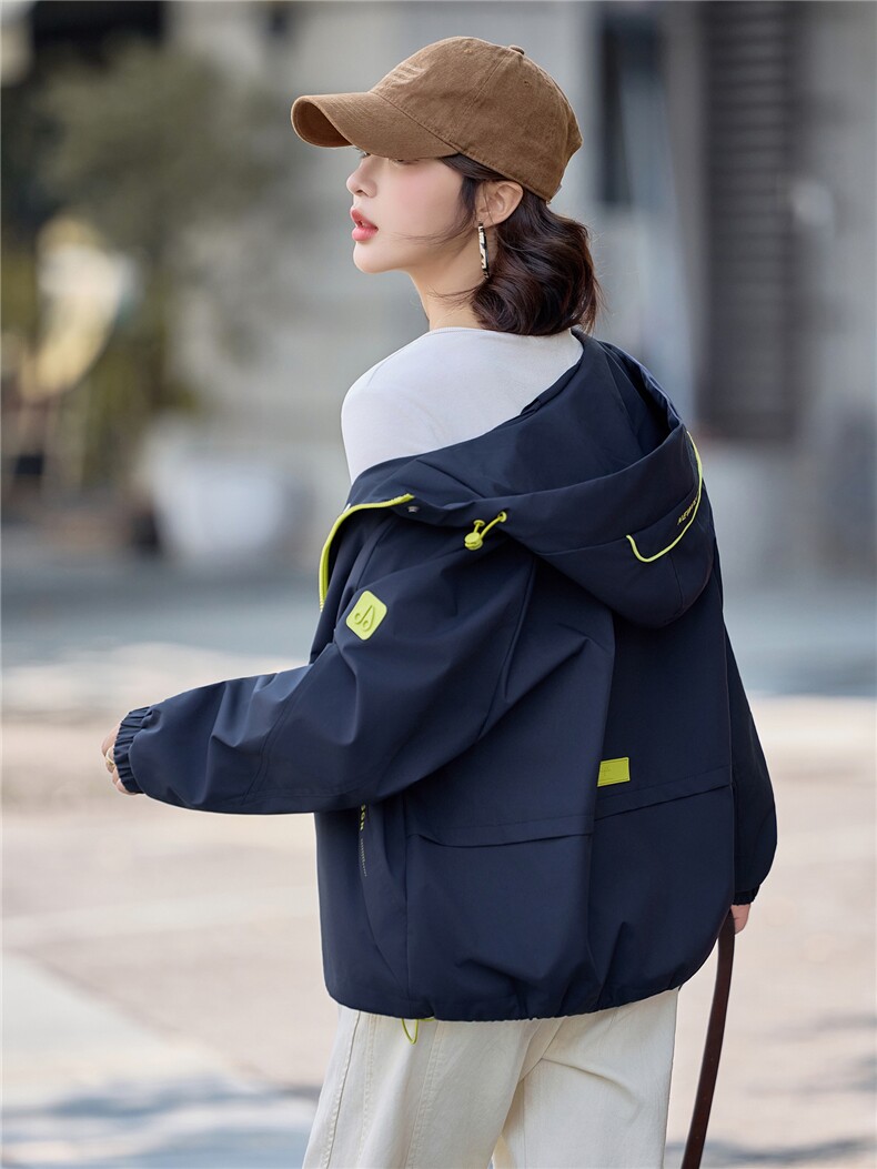 现货2025年秋季新款时尚百搭外套年轻韩版个性短外套,女装短外套,悦祺