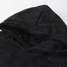 抖音得物二开25秋冬美式高街重磅水洗满天星扎染连帽卫衣CM48，男装卫衣，电商A486