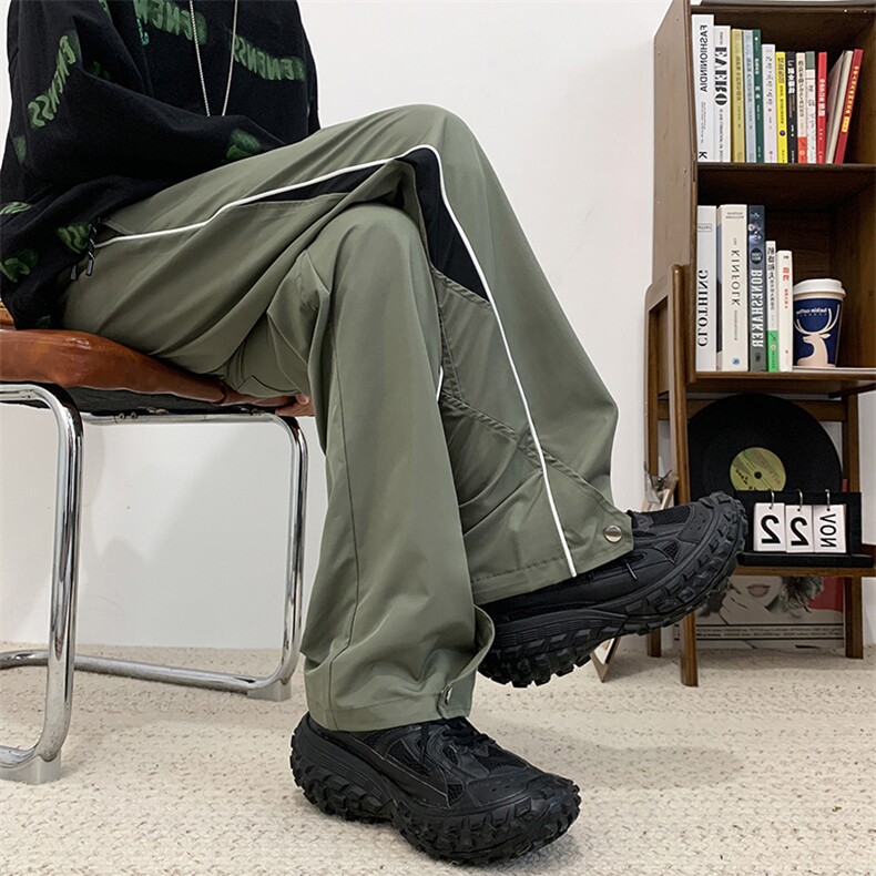 户外防水阔腿裤春夏季男女同款直筒宽松运动百搭休闲裤HK301-P40图片