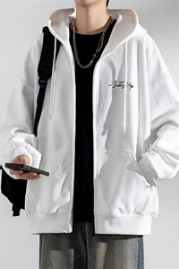 春季现货宽松开衫连帽刺绣卫衣男DSA157B-W5866-P55图片