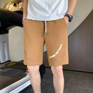 短裤男士裤子夏季新款潮流钢印宽松休闲运动外穿五分中裤 10091图片