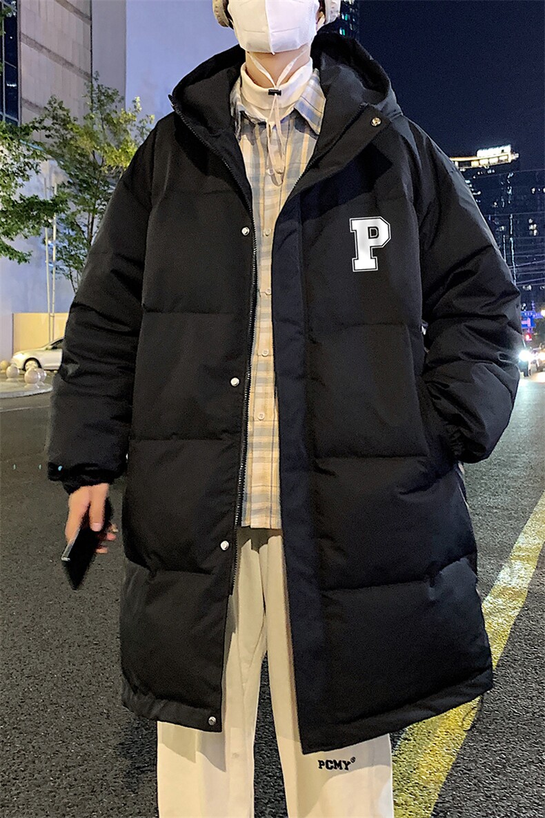 港风冬季新款长款连帽白鸭绒羽绒服男潮宽松YR6160P285控358,男装羽绒服,电商A268A
