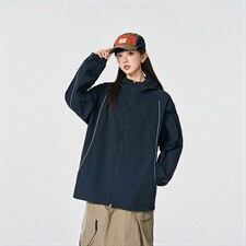 UPF50+有报告凉感轻薄透气宽松大码潮流防晒服DQC657-P48，男装防晒衣，电商B306