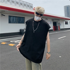 高街潮牌个性宽松无袖T恤夏季新款嘻哈运动背心男现货T1806-P32，男装背心/马甲，星座512-4