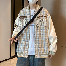 小香风外套女高级感炸街2023秋季新款美式复古刺绣棒球服CJ63P70，男装夹克，星座1116-2
