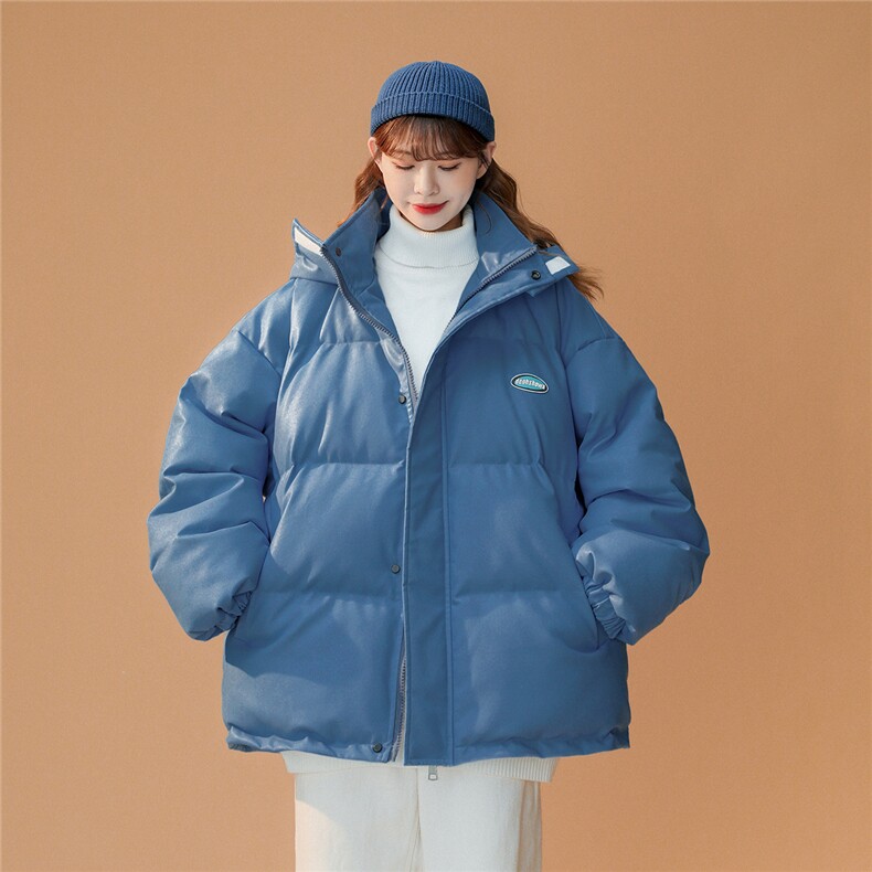 白鸭绒中性22冬季保暖PU皮时尚简约连帽羽绒服YR107P225控298,男装羽绒服,A247A