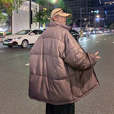 渐变棉衣立领棉服情侣棉袄冬装面包服男女外套3351-P80控118，男装棉衣，星座207