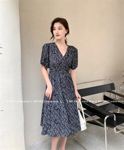 碎花连衣裙图片