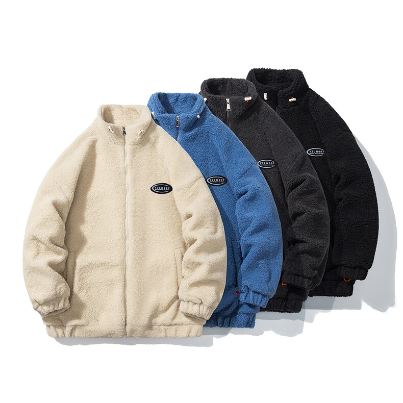 1日系白底冬季宽松百搭羊羔毛大码M-5XL棉衣外套男8727P105控149,男装棉衣,星座226-2