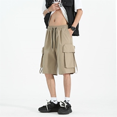 夏季工装抽绳短裤男设计宽松休闲潮流百搭短裤DK3100P-25，男装牛仔裤，电商A128