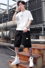 2021新款男士一套夏装青少年两件套宽松帅气短袖t恤套装T768-P58，男装套装，星座1206（原A206）