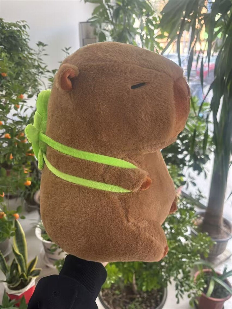 经典丑萌乌龟背包水豚毛绒玩具兔毛送儿童礼物抱枕玩偶豚鼠公仔女，恒兴毛绒玩具