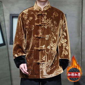 现货 风新中式棉衣情侣大码棉袄丝绒压花棉服MY9911-P110控198图片