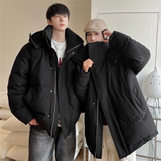 羽绒服男冬季新款港风宽松连帽加厚外套上衣YR922-P155，男装羽绒服，星座214-3