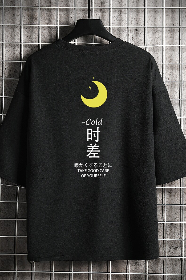 Q11047-P30春夏季七分袖t恤男大码五分袖男短袖中袖,男装T恤,电商A040A