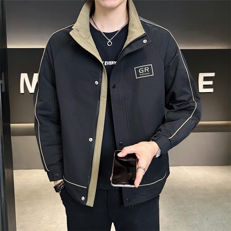 店主风2025秋季款夹克外套男士立领品质秋款C317-J6612-P115,男装夹克,电商C317