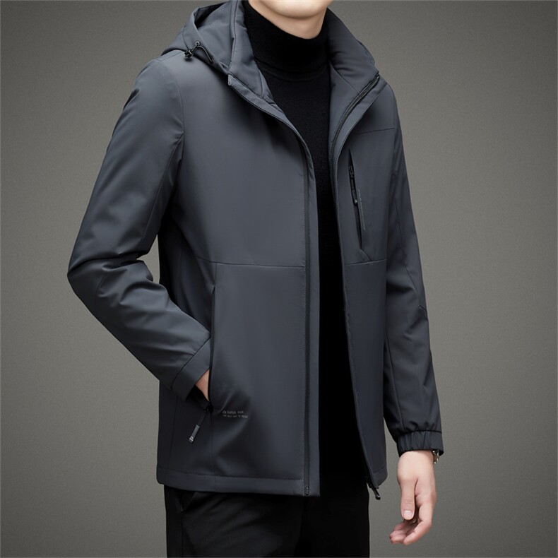 BAMJ-8976钱塘2020-2中年男士商务休闲简约连帽厚款羽绒服P175,男装羽绒服,钱塘207-2