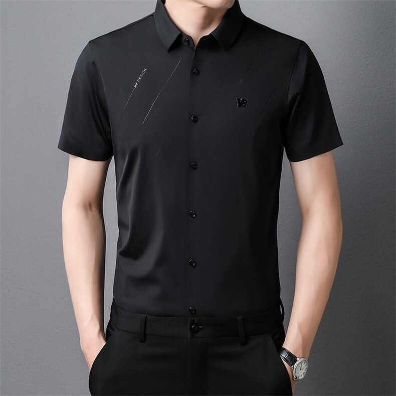 H8157钱塘2020-3夏季精品主推男士短袖无痕商务衬衫短袖P64,男装衬衫,钱塘207-3