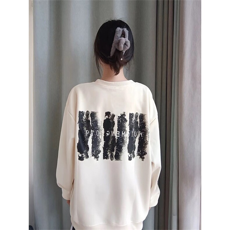 抖音得物现货高品质美式宽松圆领印花卫衣新款重磅卫衣ADY118,男装卫衣,电商A443