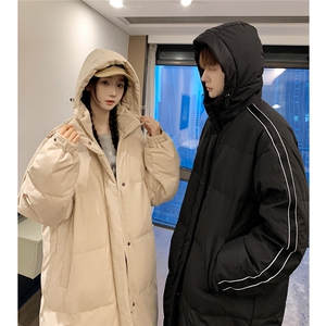 羽绒服 冬季新款中长款情侣韩版连帽羽绒服外套 Y918/P190图片