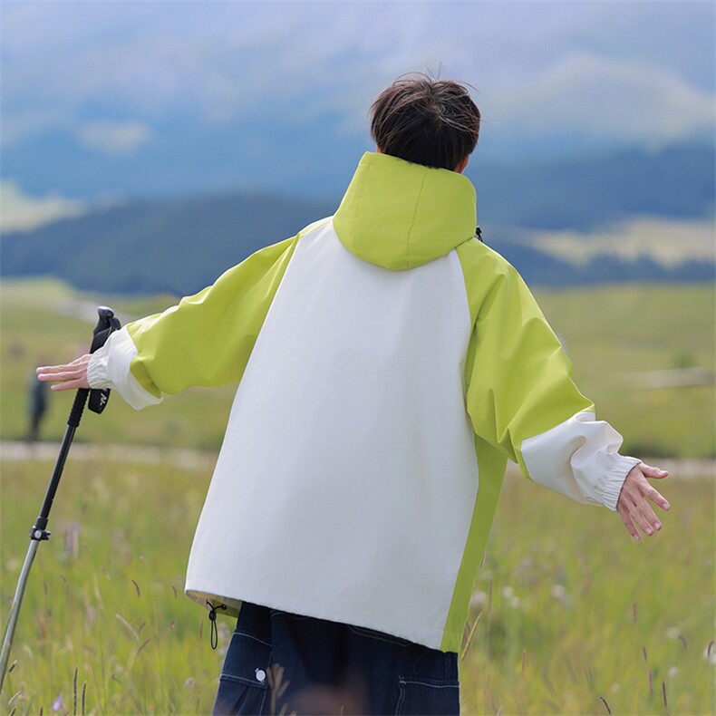 815A-MJ78312-75特春秋装新品拼色户外登山服三防男冲锋衣外套爆,男装夹克,星座815A