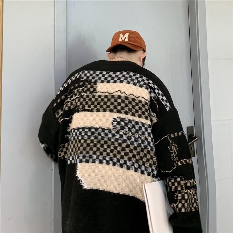 男秋冬季新款潮韩版百搭情侣毛衣针织衫外套R0133P50,男装针织衫/毛衣,星座1116-2