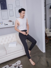 男士秋冬季保暖裤纯色简约贴身舒适时尚百搭修身长裤男装，男装休闲裤，金牧歌羊绒裤