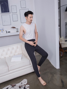 男士秋冬季保暖裤 纯色简约贴身舒适 时尚百搭修身长裤男装图片