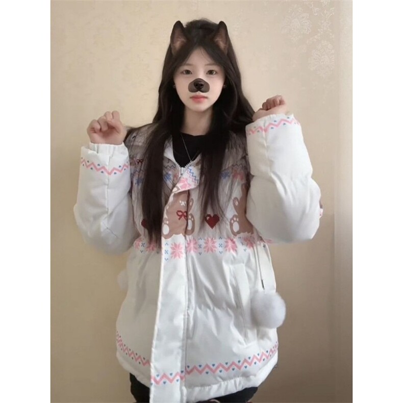 1506A/G79250/P94女学生冬季毛领连帽保暖外套,男装棉衣,星座1506A
