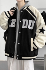 冬款港风加棉加厚休闲棉衣外套毛巾绣棒球服男士8133-P120控价158，男装棉衣，电商A441-1