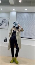 高端大气上档次，一款上身秒变气质女神的风衣。，女装风衣，蓝衣可