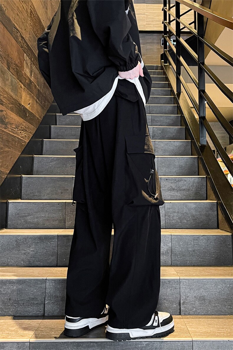春夏新款微弹面料伞兵工装裤潮牌弯刀休闲裤子男8226-特批38控68,男装工装外套,电商C305A