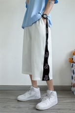2022夏装休闲薄款拼接拉链款反光小熊七分裤子B221-LK21128-P45，男装休闲裤，电商B221