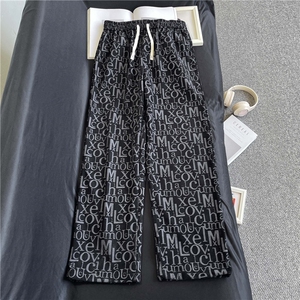 现货！美式高街提花字母小众设计休闲长裤-EX51064-特批28图片