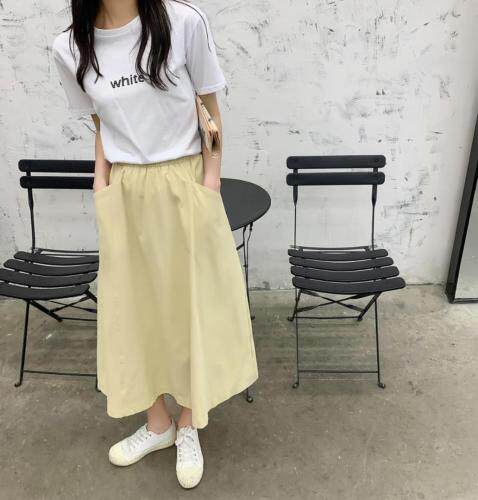 半裙水洗棉，女装半身裙，江南俏之羽